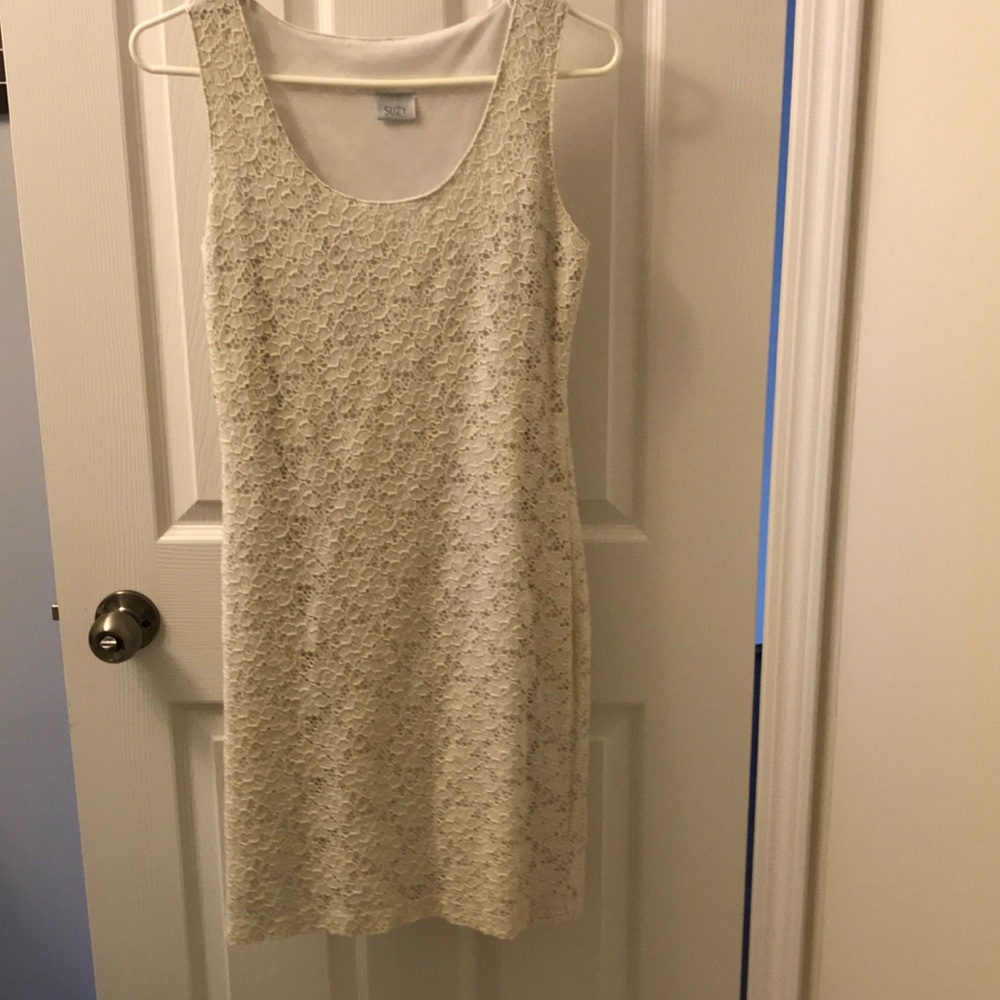 White lace dress